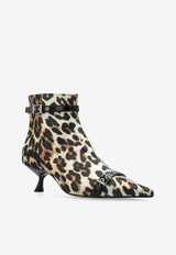 Leopard Print Ankle Boots
