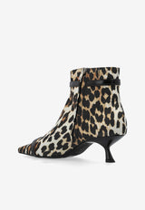 Leopard Print Ankle Boots