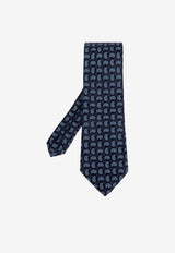 Paisley Print Silk Tie