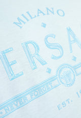Versace Printed Logo T-shirt Light Blue 1013302 1A13421-2VF50