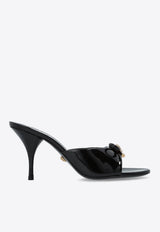 Versace Opera Bow 85 Patent Leather Mules Black 1018239 D2VE-1B00V
