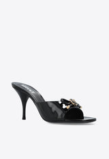 Versace Opera Bow 85 Patent Leather Mules Black 1018239 D2VE-1B00V