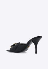 Versace Opera Bow 85 Patent Leather Mules Black 1018239 D2VE-1B00V