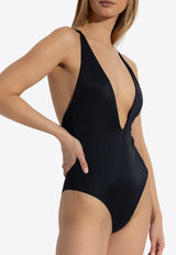 Versace Safety-Pin One Piece Swimsuit Black 1018367 1A12917-1B000