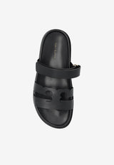 Tory Burch Ines Leather Sport Slides Black 161636 0-006