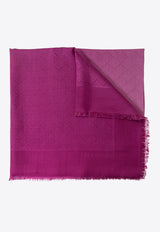 Ferragamo Logo Monogram Silk-Blend Scarf Pink 320960 SL MONODEGRA 779306-COTTON CANDY PINK