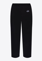 Moschino Logo Print Track Pants Black A0351 0228 1555