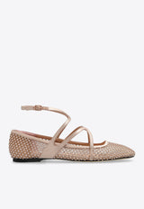 Astoria Crystal Mesh Ballet Flats