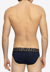 Versace Medusa Elastic-Waist Briefs Navy AU10027 1A10011-A70W