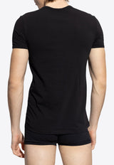 Versace Medusa V-neck T-shirt Black AUU01004 1A10011-A1008