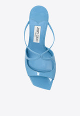 Jimmy Choo Heeled mules Anise Blue ANISE 75 PAT-DUSTY BLUE