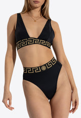 Versace Greca Triangle Bikini Top Black GÓRA 1008602 1A11119-1B000