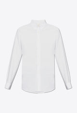 Givenchy Logo Monogram Button-Up Shirt White BM611 G15U7-100
