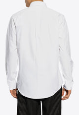 Givenchy Logo Monogram Button-Up Shirt White BM611 G15U7-100