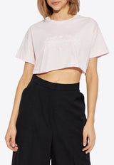 Givenchy Medallion Embroidered Crewneck T-shirt Pink BW70C 5GYPV-661