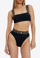 Versace Greca Swimsuit Top Black GÓRA 1018166 1A11119-1B000