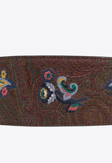 Etro Paisley Jacquard Belt Brown WP3B0006 AR293-M0019