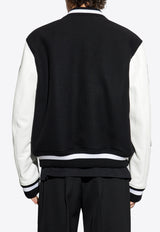 Off-White Lea Varsity Jacket Black OMJA122C99 LEA005-1010