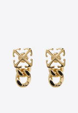 Off-White Arrow Drop Earrings Gold OWOD29SC99 MET001-7600