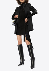 Off-White Single-Breasted Wool Blazer Black OWEF099C99 FAB002-1001