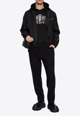Versace Medusa On Chain Hooded Sweatshirt Black 1018794 1A13526-2B510