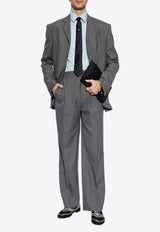 قميص بوبلين بتطريز شعار ميدوسا