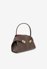 Salvatore Ferragamo Large Hug Soft Bi-Color Shoulder Bag 219816 HUG SH S 780592-CLAY