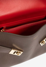 Salvatore Ferragamo Large Hug Soft Bi-Color Shoulder Bag 219816 HUG SH S 780592-CLAY