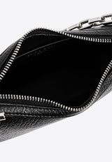 Alexander McQueen Mini T-Bar Leather Shoulder Bag Black 813553 1VDGB-1000