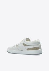 Logo-Monogram Leather Sneakers