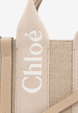 حقيبة توت وودي صغيرة من القماش