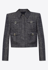 جاكيت قصير بأزرار