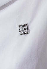 قميص قصير بشعار معدني