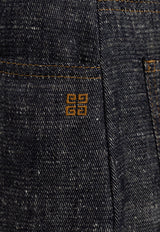 جينز قصير بقَصة ساق مُستقيمة