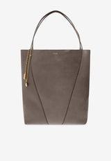 Large Spin Leather Tote Bag