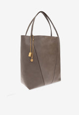 Large Spin Leather Tote Bag