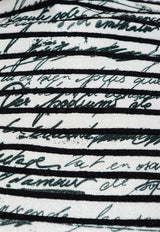 Balmain Printed Short-Sleeved T-shirt Monochrome EF1ALA55 JK05-GAB