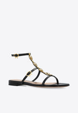 صندل فلات كاليندا من الجلد