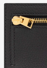 Logo-Stamp Leather Cardholder