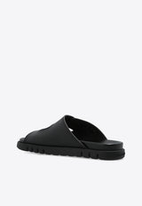 صندل من الجلد بحزام مزدوج