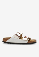 Birkenstock Arizona Leather Buckled-Straps Slides Cream 1009921 0-GRACEFUL PEARL WHITE