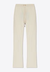 Versace Wool-Blend Flared Towel Pants Cream 1013430 1A10005-1W540