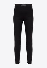 Versace Logo-Patched Leggings Black 1016403 1A12037-1B000