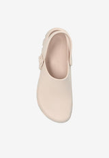Birkenstock Birki Flow Rubber Clogs Cream 1027706 F-EGGSHELL