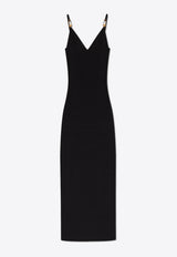 Versace Pin-Up Midi Dress Black 1018586 1A12699-1B000