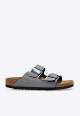 Birkenstock Arizona Birko-Flor Sandals Silver 1029224 0-METALLIC BLACK