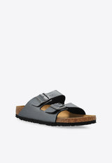 Birkenstock Arizona Birko-Flor Sandals Silver 1029224 0-METALLIC BLACK