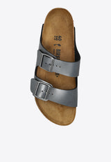 Birkenstock Arizona Birko-Flor Sandals Silver 1029224 0-METALLIC BLACK