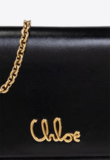 Chloé Iconic Flap Chain Wallet Black CH25SP485 O16-001