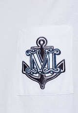 Max Mara Acacia Jersey T-shirt with Embroidery White ACACIA 2511941031-007